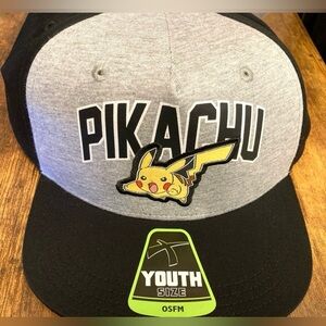 Kids' Pokemon Pikachu Flat Brim Hat - Black
New
